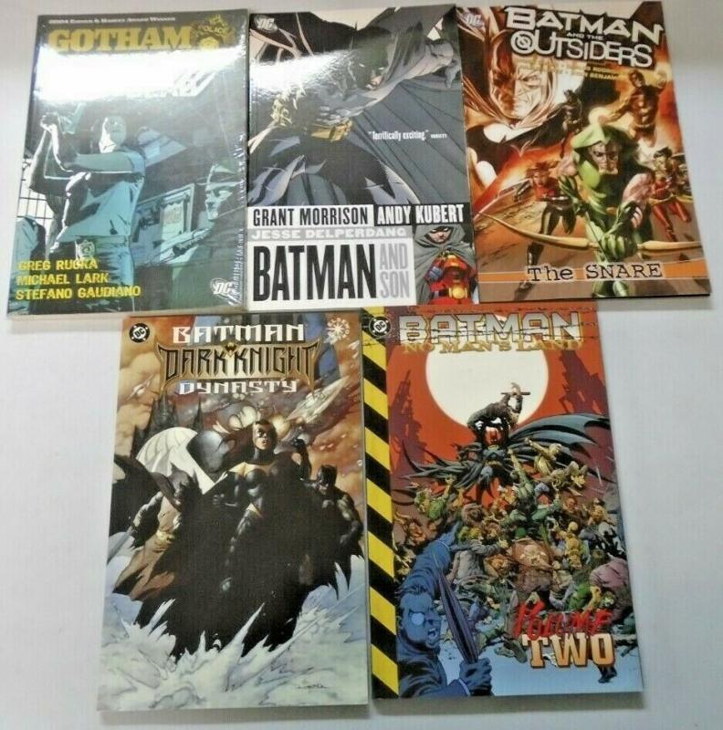 Batman TPB Trade Paperback lot 5 different books condition N/A (years vary)