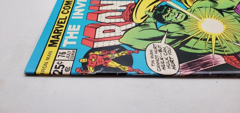 Iron Man #76 (Invincible Iron Man) (1975) (Hulk) FN/VF