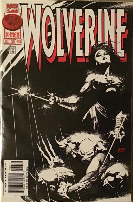 WOLVERINE 6 BOOK LOT #102-107  MARVEL ELEKTRA FEATURED IN 3 ISSUES NM CONDITION 