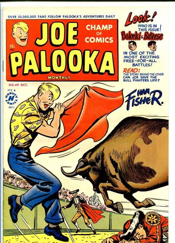 JOE PALOOKA #49 1950-HARVEY COMICS-BULL FIGHTER COVER VF