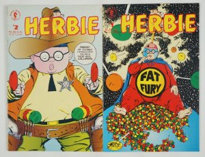 Herbie #1-2 VF - complete series - fat fury - dark horse - john byrne set lot 