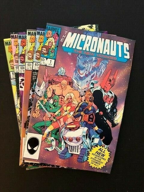 Lot of 6- Marvel THE MICRONAUTS THE NEW VOYAGES #1-5 ,7 FINE/VERY FINE (A179)