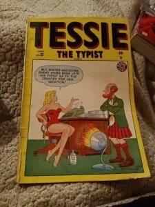 1949 TESSIE THE TYPIST #22 timely marvel comics Millie model Lana good girl art