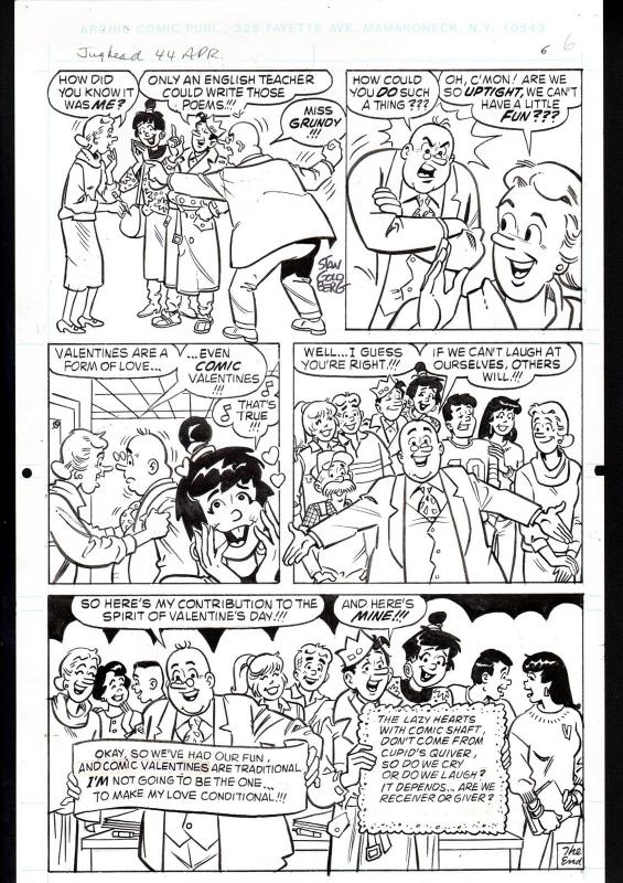 JUGHEAD #44-ORIGINAL ART-ARCHIE COMICS-1980'S-RARE-PG 6