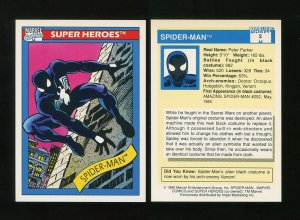 1990 Marvel Comics Card  #2 (Spiderman)  MINT