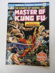 Master of Kung Fu #20 (1974) VG+ condition top staple detached from cover