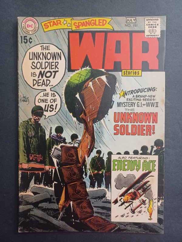Star Spangled War Stories #151 - 1st Unknown Soldier - KEY - Kubert - 1970 - FN