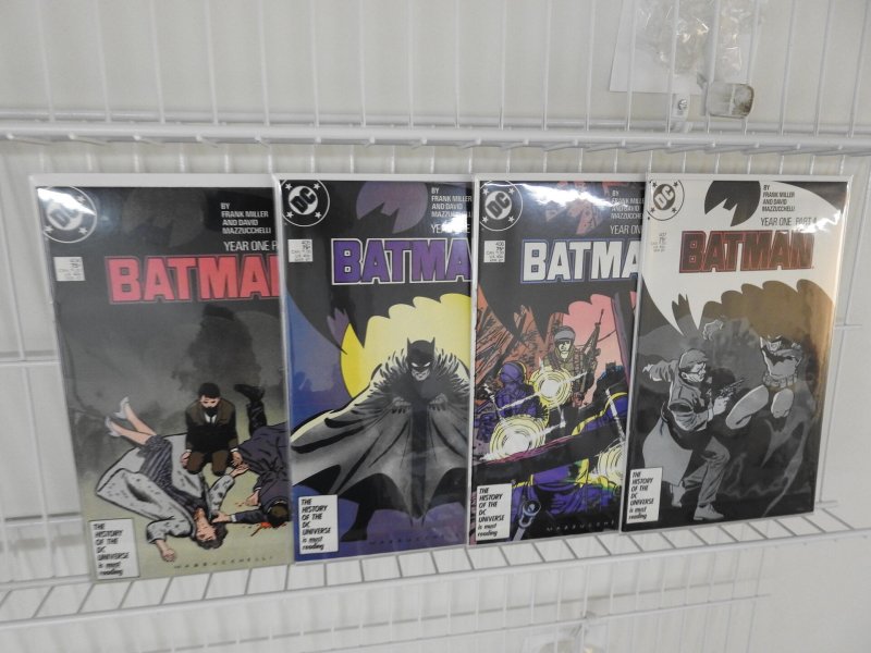 Batman #404-407 (1987) Year One Storyline by Frank Miller! Full Set! Avg VF-NM