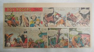 Roy Rogers Sunday Page by Al McKimson from 3/1/1953 Size 7.5 x 15 inches