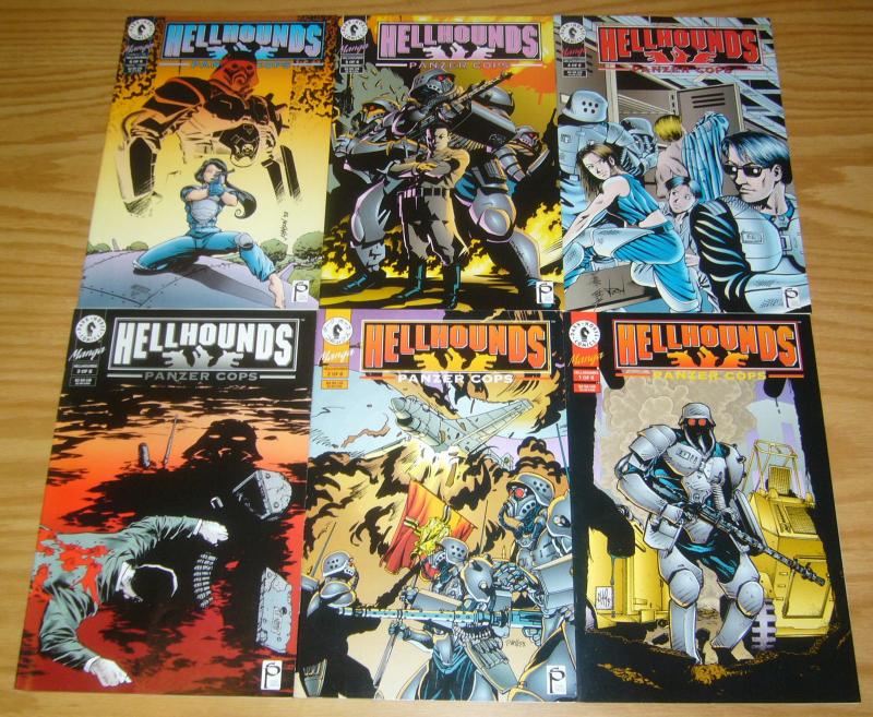 Hellhounds: Panzer Cops #1-6 VF/NM complete series - dark horse comics manga