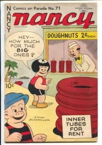 Comics On Parade #71 1950-Nancy & Sluggo-Ernie Bushmiller-doughnuts-VG