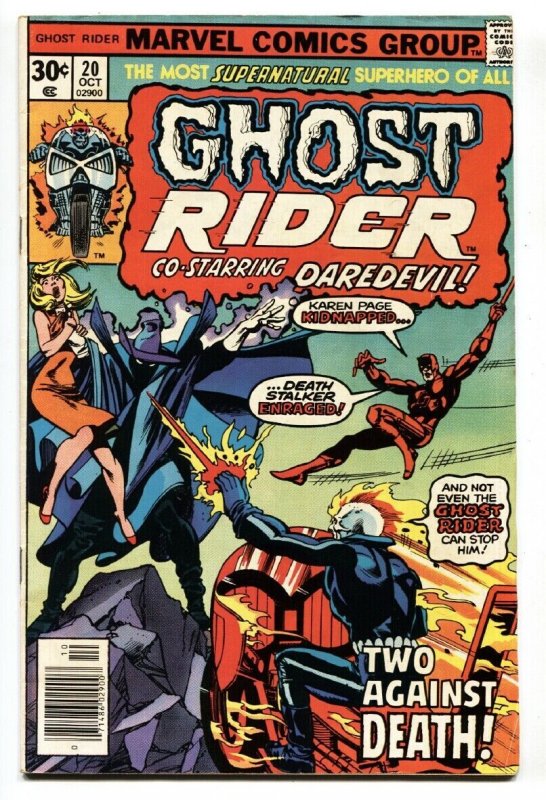 GHOST RIDER #20 1976-MARVEL-comic book vf-