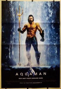Jason Momoa 2018 Aquaman Double Sided Folded Movie Poster 27 x 40 [FP115] 