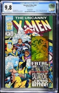 Uncanny  X-Men #304 1993 Marvel Comics CGC 9.8 White Pages Newsstand