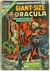GIANT-SIZE DRACULA#2 GD/VG 1974 MARVEL BRONZE AGE COMICS
