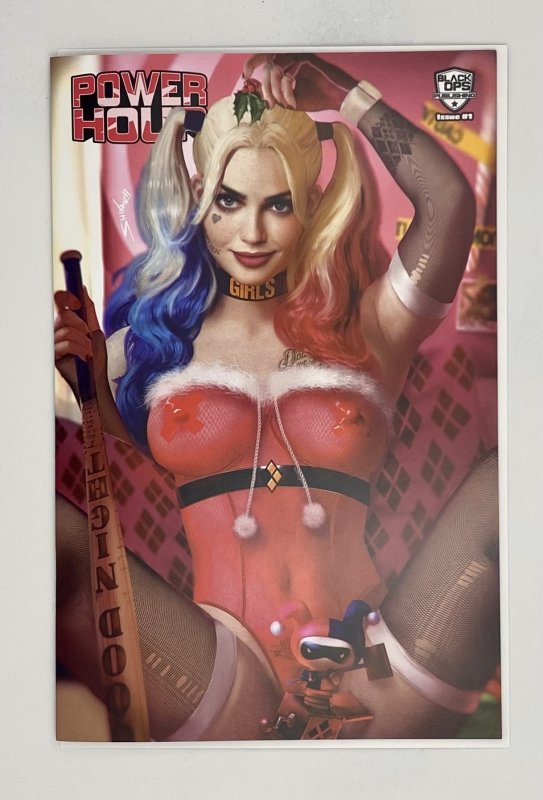 POWER HOUR #1 SHIKARII Harley Quinn Cosplay 5 Book COLLECTORS BOX  - Ltd 300