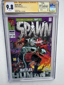 Spawn (2013) # 229 (CGC 9.8 SS WP) Signed Todd McFarlane  | Hulk Annual Homage