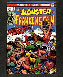 Frankenstein #4 Death of the Monster! Mike Ploog Marvel Horror!