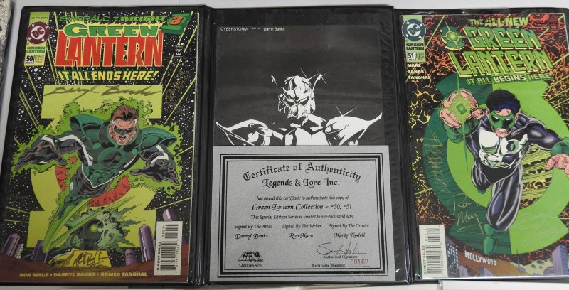 Huge lot of 120+ comics! Two Green Lanterns Triple Signed!
