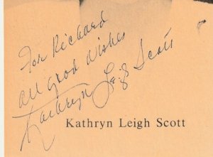 Autographed Dark Shadows Actress Kathryn Leigh Scott picture