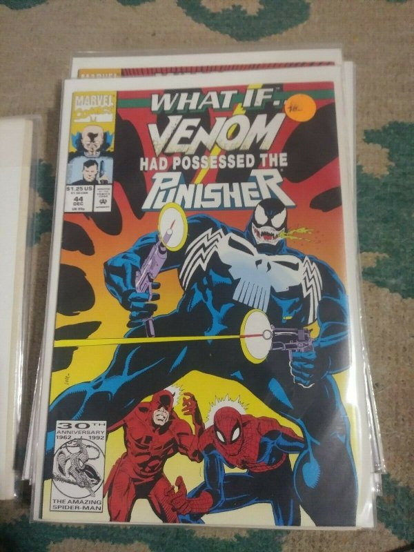 What If...? # 44  1992, Marvel WHAT IF VENOM HAS POSSESSED THE PUNISHER