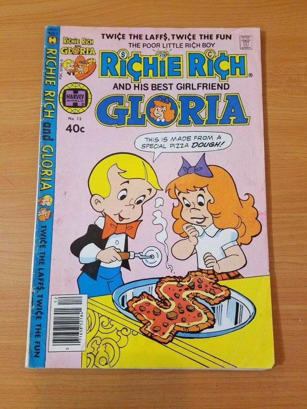 Richie Rich And Gloria 12 ~ Fine Fn ~ 1980 Harvey Comics Comic Books Platinum Age Richie