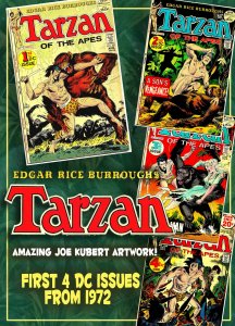 TARZAN #207-#210 (1st 4 DC Issues) (Apr1972) 7.0 FN/VF  JOE KUBERT!