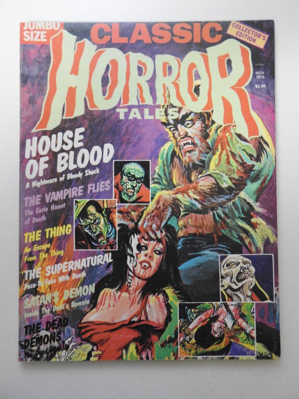 Classic Horror Tales Vol 7 #4 House of Blood! Awesome VF+ Condition!