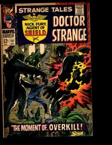 Strange Tales # 151 FN Marvel Comic Book Nick Fury & Dr. Strange Avengers NE3