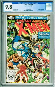 X-Men Annual #5 (1981) CGC 9.8! White Pages!
