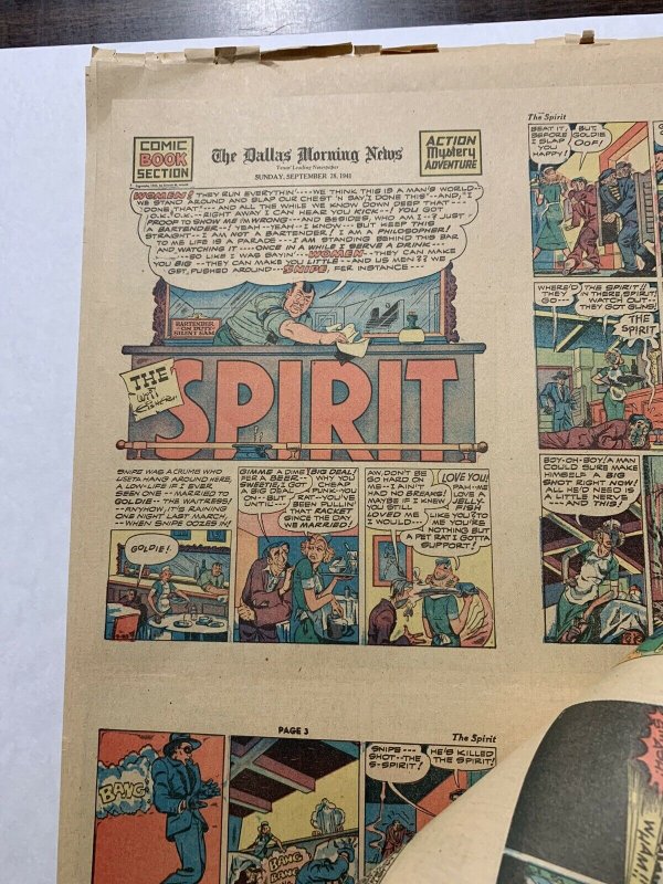 The Spirit Comic Book Section Spetember 7 1941 - April 15 1942 12 Total Complete