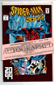 Spider-Man 2099 #1 - Signed w/COA Rick Leonardi - 1992 - NM