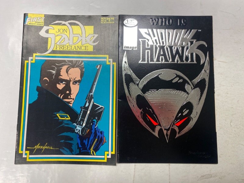 7 FIRST comic books Jon Sable Shadow Hawk Turok Codename: Strike Force 16 KM39