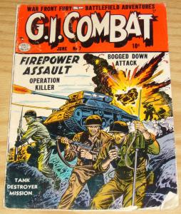 G.I. Combat #7 GD june 1953 - golden age quality comics - golden age war 