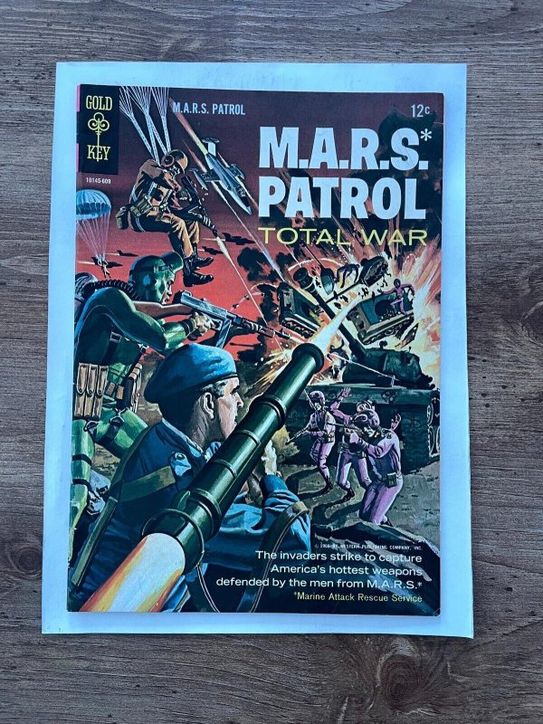 MARS Patrol Total War # 3 VF/NM Gold Key Silver Age Comic Book 1966 19 J859