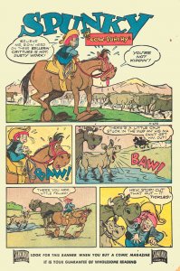 SPUNKY JUNIOR COWBOY #4 (Sept1950) 5.5 FN- JACK BRADBURY's Talking Horse Stanley