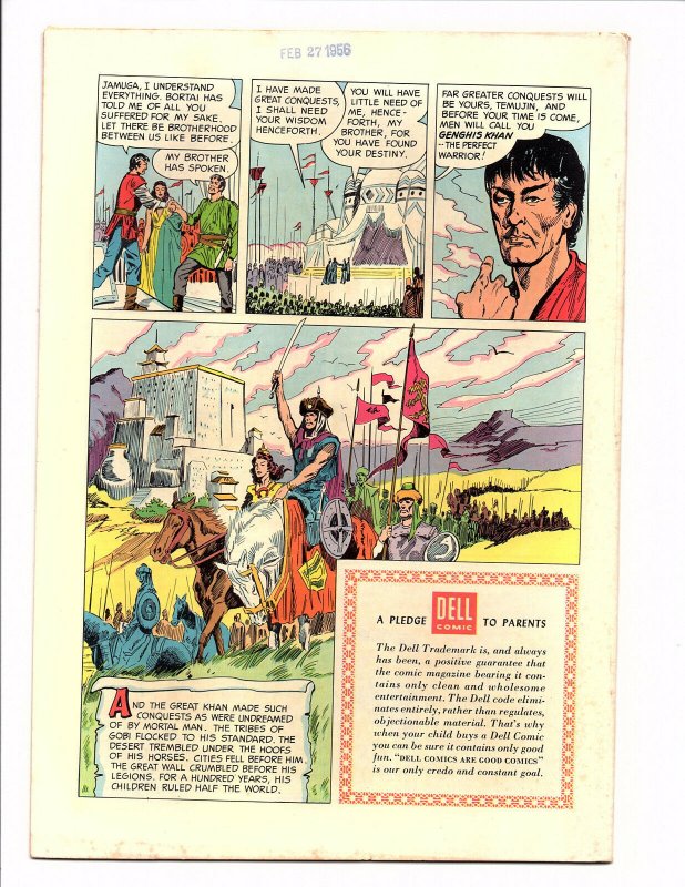 Four Color #690 - The Conqueror (1956, Dell) - Very Good 