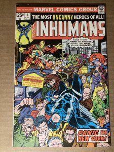 Inhumans 3 Marvel 1976 GD/VG Great Condition But Bottom Staple Is Popped