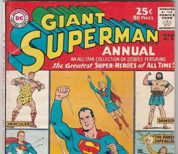 Superman, Giant Annual #6 strict FN/VF 7.0 High-Grade 1st Appear of other Heroes