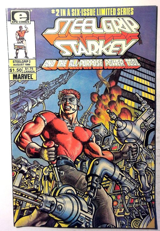Steelgrip Starkey #2 (1986) Epic Comics 1st Print Comic Book