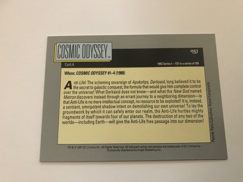 COSMIC ODYSSEY #157 card : 1992 DC Universe Series 1, NM/M, Impel, Great Battles