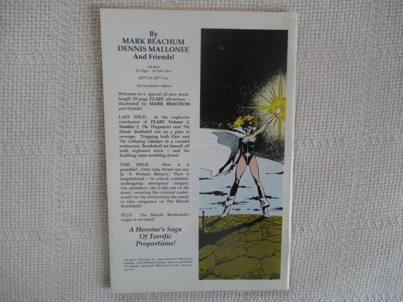 1991 Flare #2 January Hero Graphics Comics VF