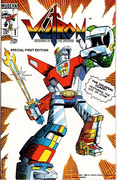 VOLTRON #1 VFN/NMNT $5.00