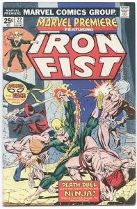 MARVEL PREMIERE 21 22 early appearances of Iron Fist