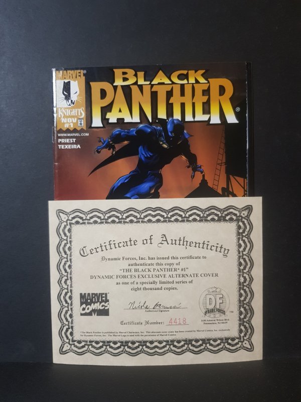 Black Panther #1 Dynamic Forces Exclusive - Joe Quesada Variant (1998)