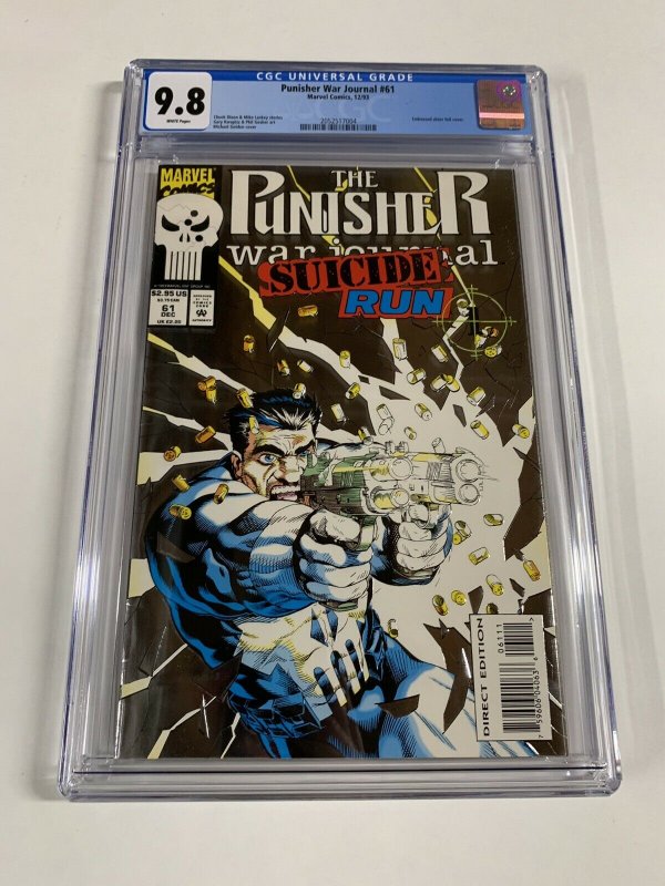 Punisher War Journal 61 Cgc 9.8 White Pages Marvel