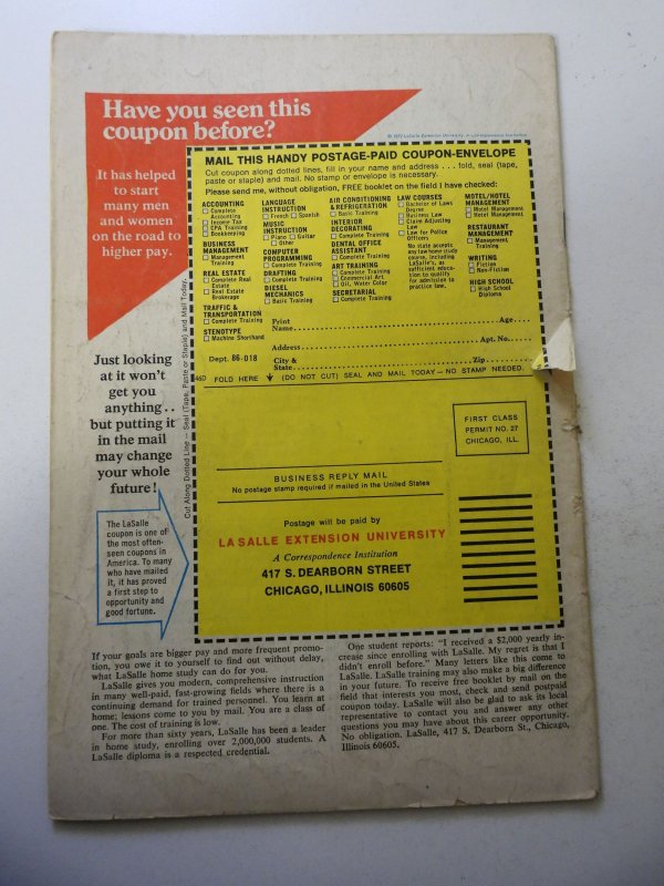 Marvel Team-Up #8 (1973) GD Condition 1 Spine Split, tear f & b Cover