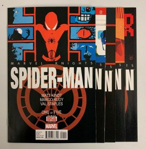 Marvel Knights Spider-Man #1-5 Set (Marvel 2013) All Signed by Marco Rudy (8.0+)