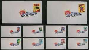 DC Comics 2006 SDCC USPS Stamped Envelope Set of 10! 1st DAY ISSUE Commemorative