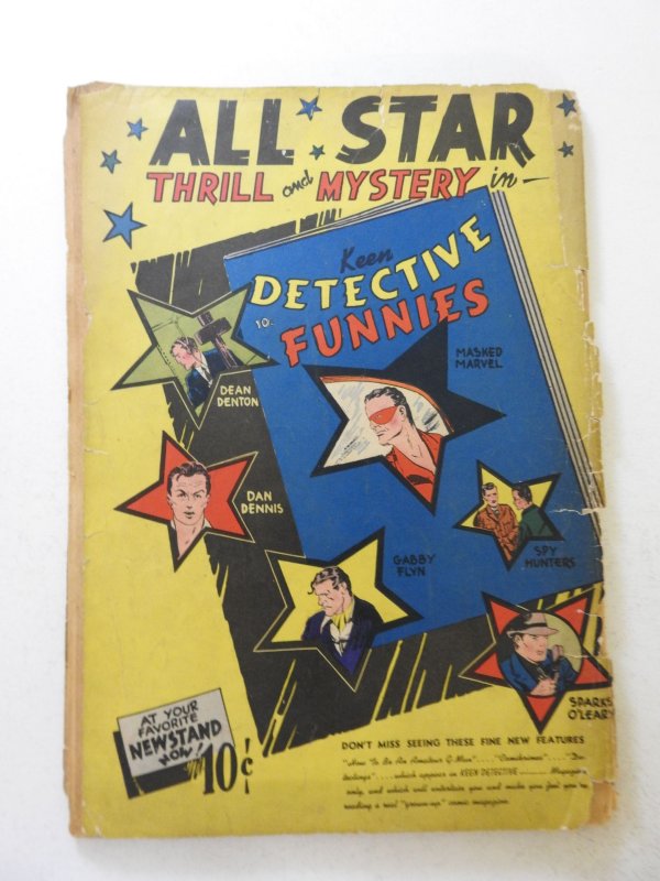 Amazing-Man Comics #7 (1939) PR Condition see desc